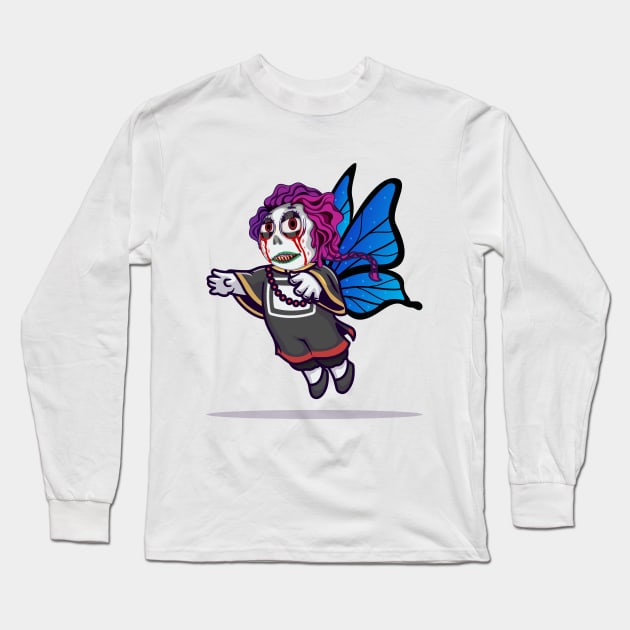 cute zombies butterfly Long Sleeve T-Shirt by zombies butterfly